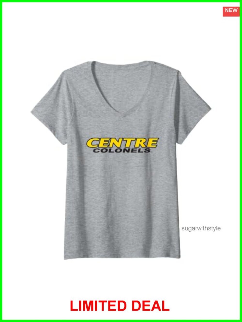 Centre College Colonels V-Neck T-Shirt - Officially Licensed Collegiate Tee
